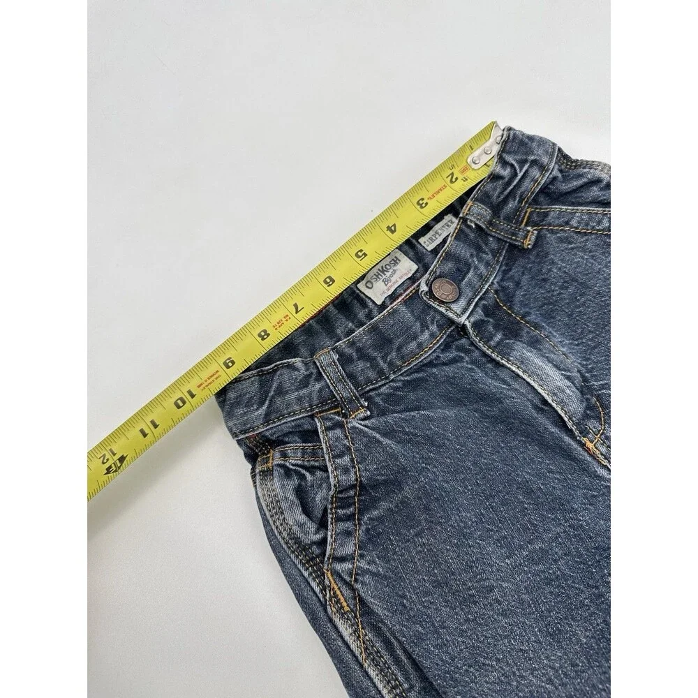 Vintage Oshkosh kids jeans‎ denim carpenter painter cut wide leg size 6  youth
